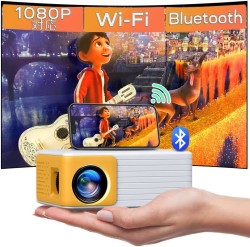 YOTON Y3 プロジェクター 【6500lm 小型 家庭用 Bluetooth対応 1080P Hi-Fiスピーカー内蔵 】