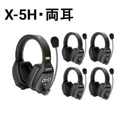 Saramonic ワイヤレス・インカム  WiTalk WiTalk9 X-5H【5名同時通話・両耳】ワイヤレス インターコム ヘッドセット システム