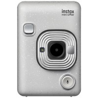 富士フイルム チェキカメラ INS MINI HM1 STONE WHITE [ハイブリッドインスタントカメラ instax mini LiPlay ストーンホワイト]
