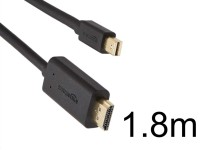 Mini DisplayPort – HDMI 変換ケーブル 4K解像度対応(1.8m)