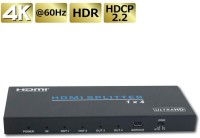 HDMIスプリッター 1入力4出力 HDMI分配器 4K 60Hz HDR対応 18Gbps 同時出力 HDCP2.2対応