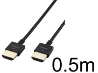 4K×2K対応 スーパースリム 3.2mm HDMI ケーブル 50cm