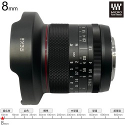 Meike 8mm F2.8マイクロフォーサーズ マウント