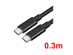 USB C-USB Cケーブル0.3m