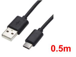 USB Type A-Cケーブル0.5m