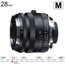 コシナ フォクトレンダー NOKTON Vintage Line 28mm F1.5 Aspherical Type I Mマウント マットブラックペイント