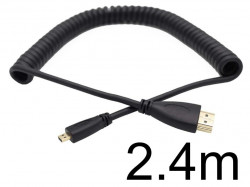 Micro HDMI →  HDMI 変換アダプタ（伸縮調整可能センター型）