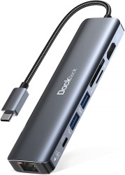USB Type-C ハブ Dockteck 7-in-1 4K (MacBook Pro MacBook Air  iPad Pro XPS 対応)