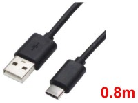 USB TypeA-TypeCケーブル(0.8m)