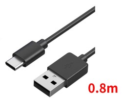 USB-A から USB-C への充電ケーブル (0.8m)