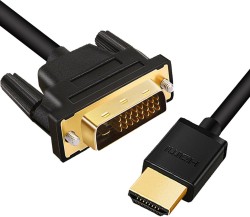 Linkinperk HDMI-DVI 変換ケーブル【HDMI-DVI24+1オス 1080P 2m】B07CH9QZ78