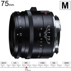 フォクトレンダー APO-SKOPAR 75mm F2.8  Mマウント ブラック