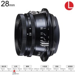 フォクトレンダー COLOR-SKOPAR 28mm F2.8 Aspherical ブラックペイント Lマウント