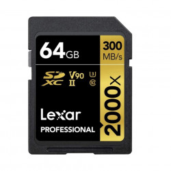 Lexar Professional 64GB UHS-II 300MB/s 2000x SDHC/SDXCカード