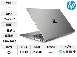 HP ZBook Create G7 【テレビ会議用Zoom / 配信用OBS / Microsoft Teams / ATEM Software Control / 無償版 動画編集DaVinci Resolveインストール済】 （Core i7-10750H  64bit win11 pro 16GBメモリー512GB SSD）