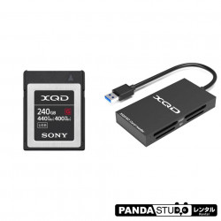 XQDメモリーカード QD-G240F 240GB 440MB/s ＋ USB3.0 カードリーダー