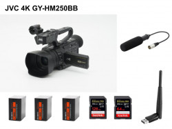 JVC 4K GY-HM250BB＋アンテナ付セット