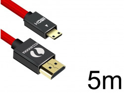 Mini HDMI→HDMI ケーブル 5m（ミニHDMI)