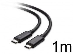 Thunderbolt 3/ USB-C 3.1 1m ケーブル 20Gbps/100W