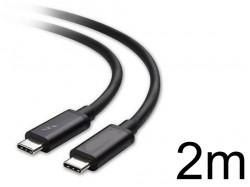 Thunderbolt 3/ USB-C 3.1 2m ケーブル  20Gbps/100W