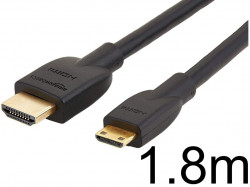 Mini HDMI→HDMI ケーブル 1.8m（ミニHDMI)