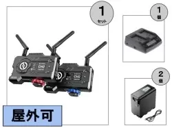 Hollyland MARS 400S Pro バッテリー2個セット(低遅延 120m・屋外利用可能・スマホアプリで映像受信可能)