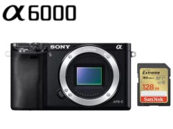 SONY α6000 （ボディーのみ）SDカード 128G付属