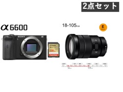 SONY α6600( ILCE-6500 ) 18-105mm 標準ズームレンズセット ＋ SDカード 128G付属