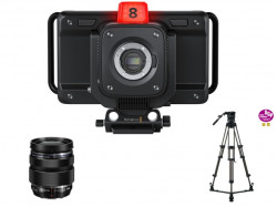 Blackmagic Studio Camera 4K Plus＋OLYMPUS(12-40mm)レンズ＋Libec  RS-250D三脚セット
