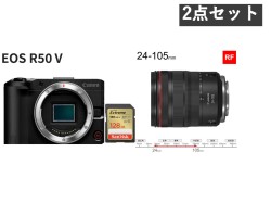 Canon EOS R50V RF24-105mm F4-7.1 IS STM 標準ズームレンズ 128GB SDカード付属 セット
