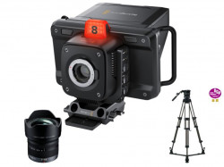 Blackmagic Studio Camera 4K Pro＋Panasonic(7-14mm)レンズ＋Libec  RS-250D三脚セット