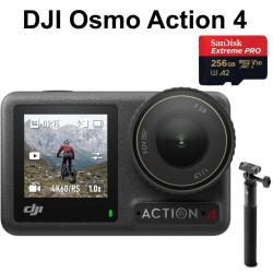 DJI  Osmo Action 4 スタンダードコンボ・ microSDXCカード256GB・ 延長ロッド (1.5m) キットセット