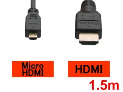 HDMIマイクロケーブル (1.5m)