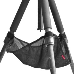 KANI  ストーンバッグ メッシュ ブラック 大型・中型三脚用 脚ロック箇所吊下方式 ベルクロ固定式 黒色 ポリエステル製 810649 三脚アクセサリ