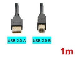 USB 2.0ケーブル(USB A-B )1m