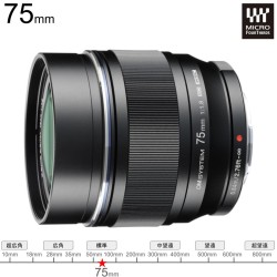 OM SYSTEM M.ZUIKO DIGITAL ED 75mm F1.8 マイクロフォーサーズ レンズ（オリンパス / OLYMPUS)
