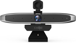 ウェブカメラ COOLPO 4k 会議用カメラ 110°広角 6つのマイク内蔵 AI HUDDLE MINI