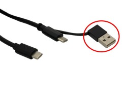 USB A to USB C 変換アダプター(USB Cケーブル付き）
