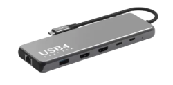 Portable USB4 10-in-1 USB-C Hub