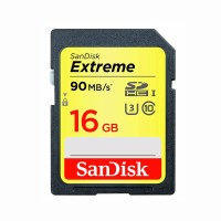 【販売】Sandisk 16GB UHS-I Class10 V30 Extreme 90MB/s SDHCカード