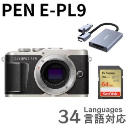 OLYMPUS PEN E-PL9 64GB ＋ 2 in 1 SDカードリーダー付属