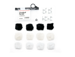 CineBuff Fur Kit ラベリアマイク用 高密度ファー風防・固定マウントキット（ブラック・ホワイト・ベージュ）