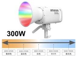 Amaran 300C RGB フルカラー LEDビデオライト 300W (スタンド無し) ホワイト