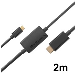 ラトックシステム USB Type-C to HDMI 変換ケーブル　2m　RS-UCHD4K60-2M