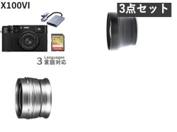 FUJIFILM X100 VI ブラック（日英2言語設定モデル）＋ ワイコン・テレコンセット