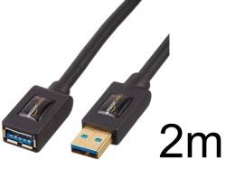 USB3.0延長ケーブル 2m (タイプAオス - タイプAメス)