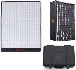 Falcon Eyes ロールフレックスLEDライト 100w RGB & 色温度 調光タイプ (ソフトボックス ＆ グリッド付きセット) 【PROKIZAI.COM】