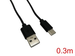 USB-C充電ケーブル(白/黒）