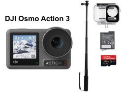 DJI  Osmo Action 3 防水アクセサリセット【自撮り棒 180度回転 防水可能付】