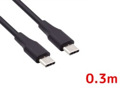 USB C-C 充電ケーブル(0.3m)